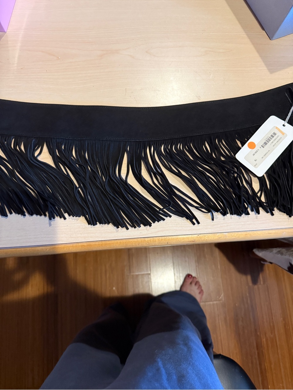 Alaia suede fringe belt - Picture 2 of 5